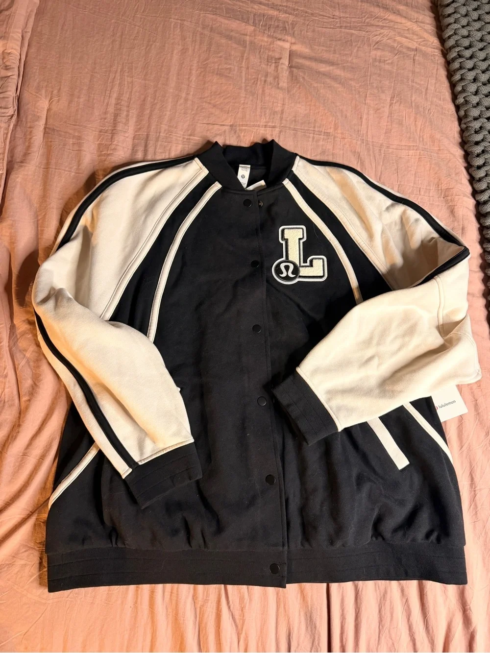 NWT Lululemon Scuba Oversized Collegiate Jacket Graphic XL/XXL